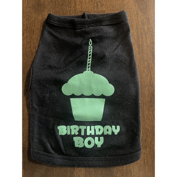 Doggy Style Designs Boy T-Shirt for Dogs Size X-Small Birthday Boy Tank Teacup - Picture 1 of 6